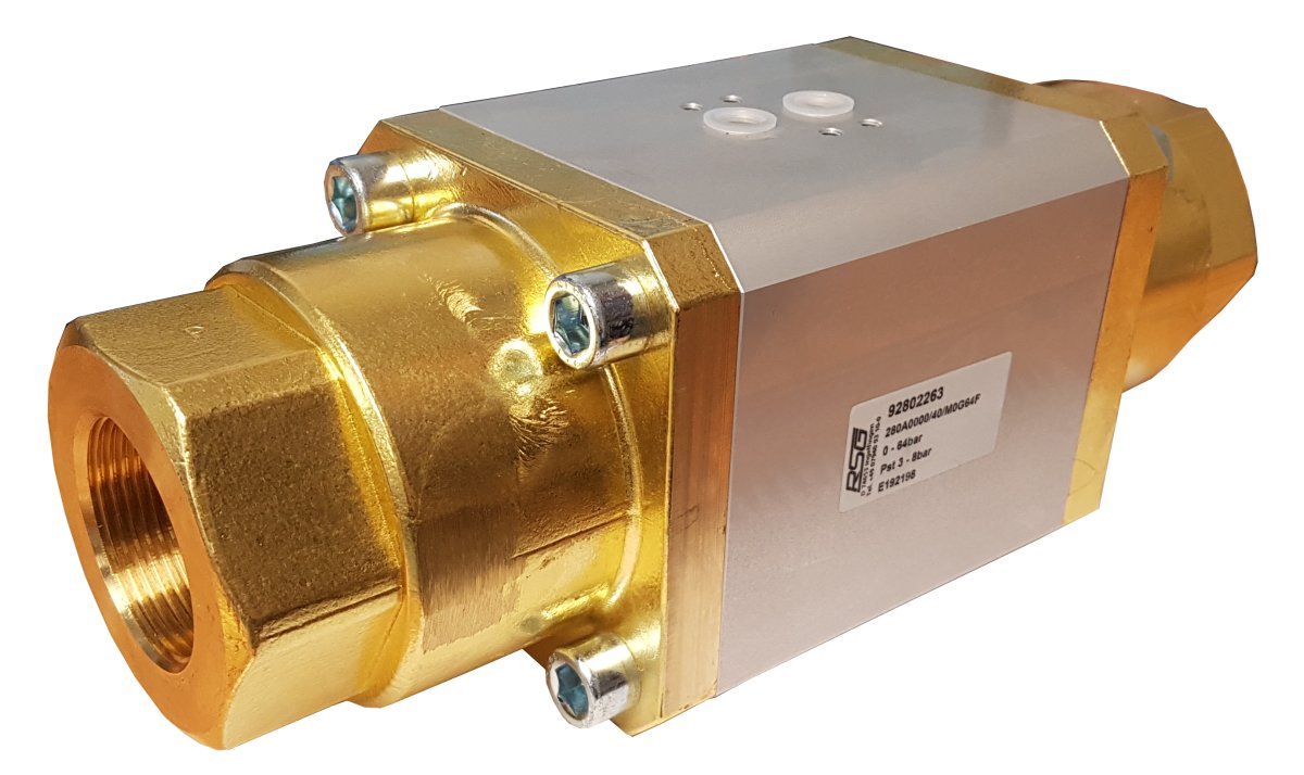 2 way coax pneumatic valve
