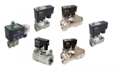 Stainless steel solenoid valves 2/2 way normally closed are failsafe closed and require electrical power to open.