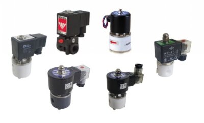 Plastic Solenoid Valves for very aggressive and corrosive weak and concentrated Acids and Alkali's including Hydrochloric Acid (HCL) and Sulphuric Acid (H2SO4). Function 2/2 way normally closed or 2/2 Normally Open either direct acting or pressure assisted.
