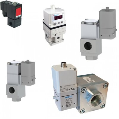 Proportional solenoid valves, proportional pressure control valves and modulating flow control valves with 4-20mA, 0-5 volt and 0-10 volt signal control.