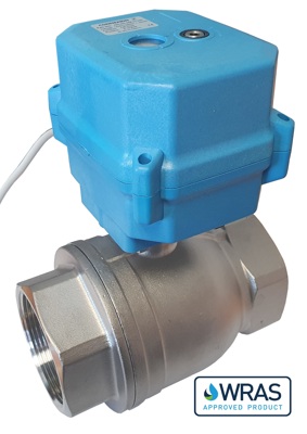 WRAS Approved Motorised Ball Valves

Browse WRAS approved motorised ball valves designed for safe use in potable drinking water systems across residential, commercial, and industrial applications.

Motorised ball valves provide automated control of water flow, making them ideal for building management systems (BMS), plant rooms, and mains water installations requiring reliable shut-off and control.

All valves in this range are WRAS approved and compliant with UK Water Regulations, ensuring suitability for drinking water applications.

Available in brass and stainless steel, with a range of actuation options including open/close, fail-safe, and modulating control.

Key Features:

→ WRAS approved for potable drinking water
→ Motorised ball valves for automated flow control
→ Ideal for BMS, plant rooms & water systems
→ Electric actuation (open/close & fail-safe options)
→ Brass and stainless steel constructions
→ Sizes from 1/4" to 2" BSP
→ Fast UK delivery
Motorised ball valves are commonly used where automated control of water systems is required, including commercial buildings, plant rooms, and industrial installations.