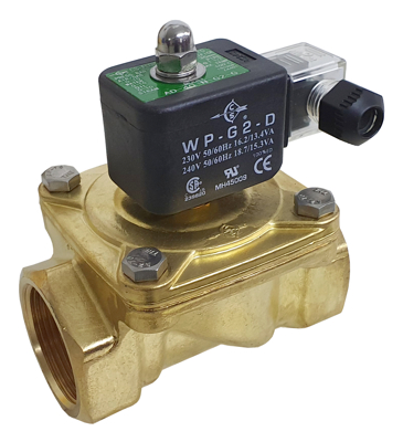 2/2 normally closed zero rated valves are failsafe closed and will work from vacuum up to their maximum working pressure