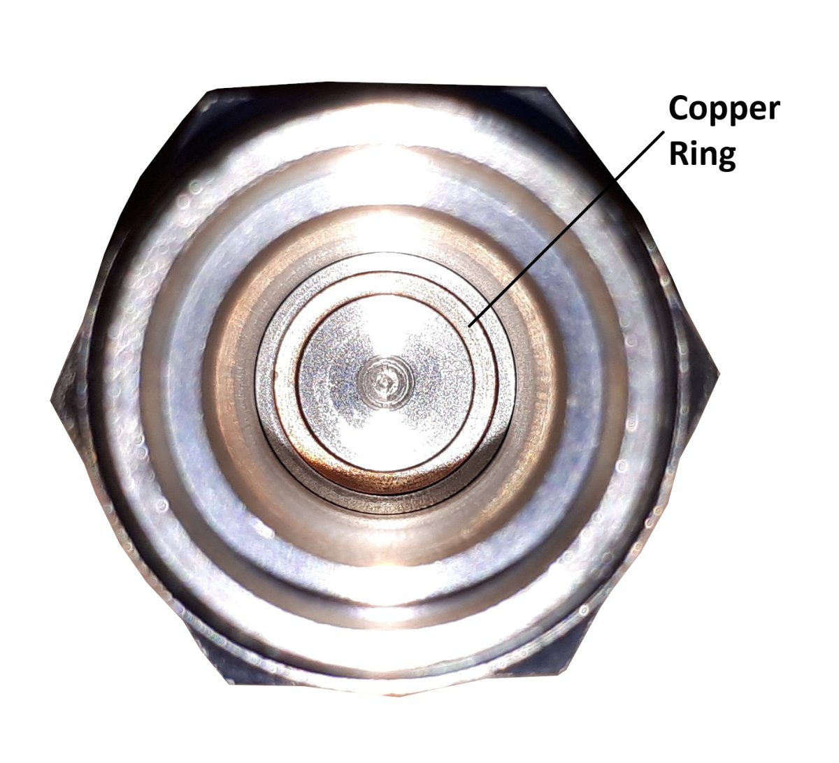 Tube with copper ring