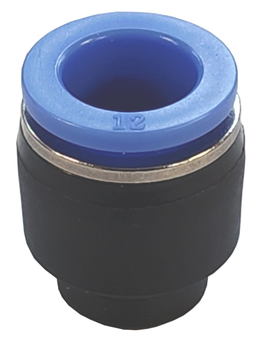 Push Fit End cap airline fitting 4mm, 6mm, 8mm, 10mm + 12mm GPPF