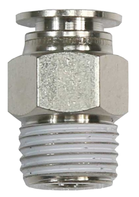 Male and female BSP and metric Stud and union pneumatic push to connect fittings