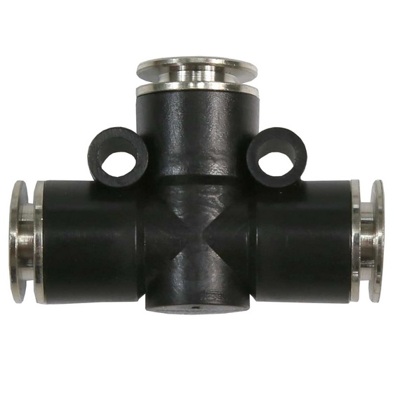 Male BSP and metric pneumatic push to connect T and Y type airline fittings 