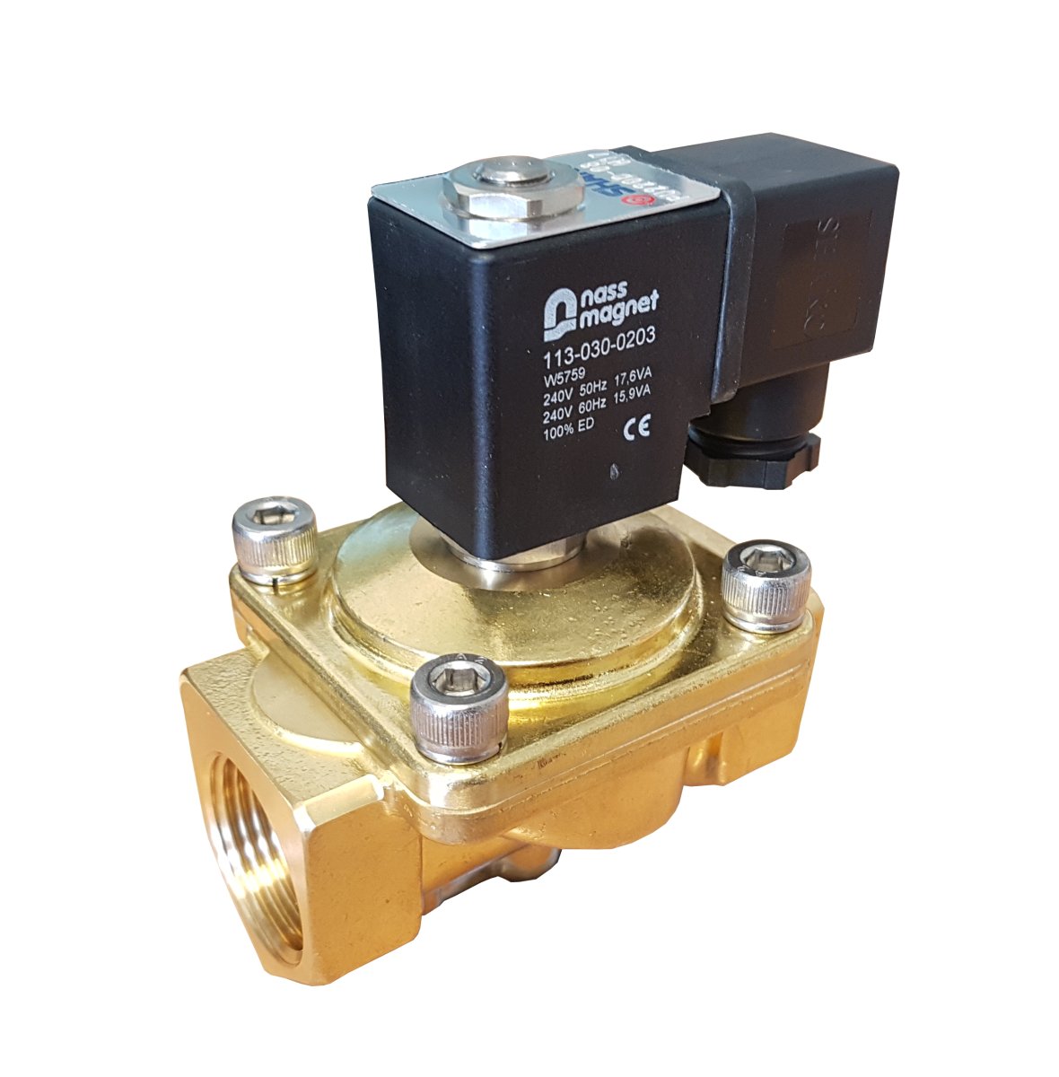 Shako PU220A Brass 2/2 way solenoid valve
