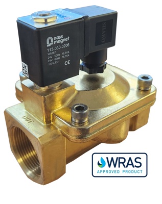 WRAS Approved Brass Solenoid Valves

Browse WRAS approved brass solenoid valves designed for safe use in potable drinking water systems and mains water installations.

These 2/2 way solenoid valves are available in normally closed and normally open configurations, making them suitable for a wide range of plumbing, water treatment, and process control applications.

Manufactured from high-quality brass, these valves offer excellent durability, reliability, and resistance to corrosion in demanding environments.

All valves are WRAS approved and compliant with UK Water Regulations, ensuring suitability for drinking water applications.

Key Features:

→ WRAS approved for potable drinking water
→ Brass body for strength and durability
→ 2/2 way solenoid valve operation
→ Normally closed (NC, normally open (NO) and Latching bi-stable (L) options
→ Voltage options from 3V to 230V AC/DC
→ Suitable for plumbing, BMS & process control
→ Fast UK delivery
Brass solenoid valves are the most widely used solution for WRAS approved water control applications due to their durability, pressure handling, and long service life.