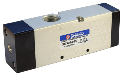 Air actuated 3/2, 5/2, 5/3 way pneumatic control valves.