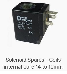 Solenoid Coil 14mm to 15mm