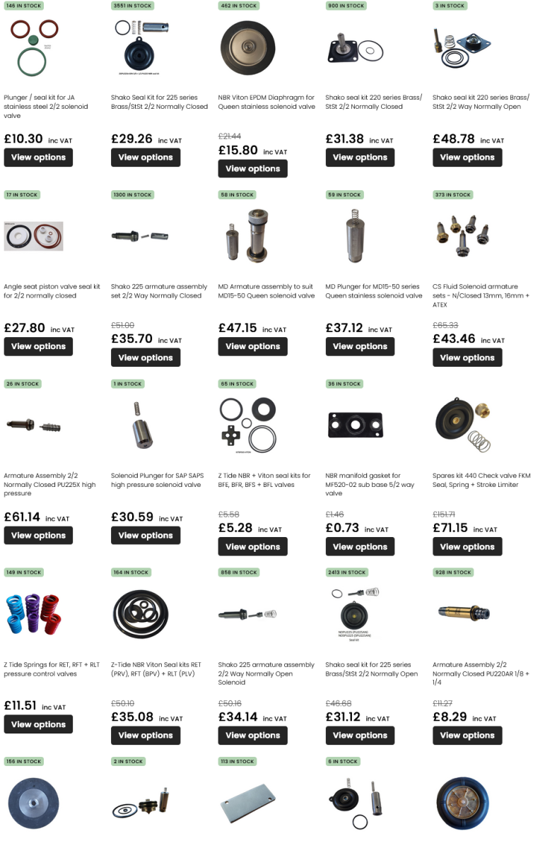 Valve Seal & Spring Kits