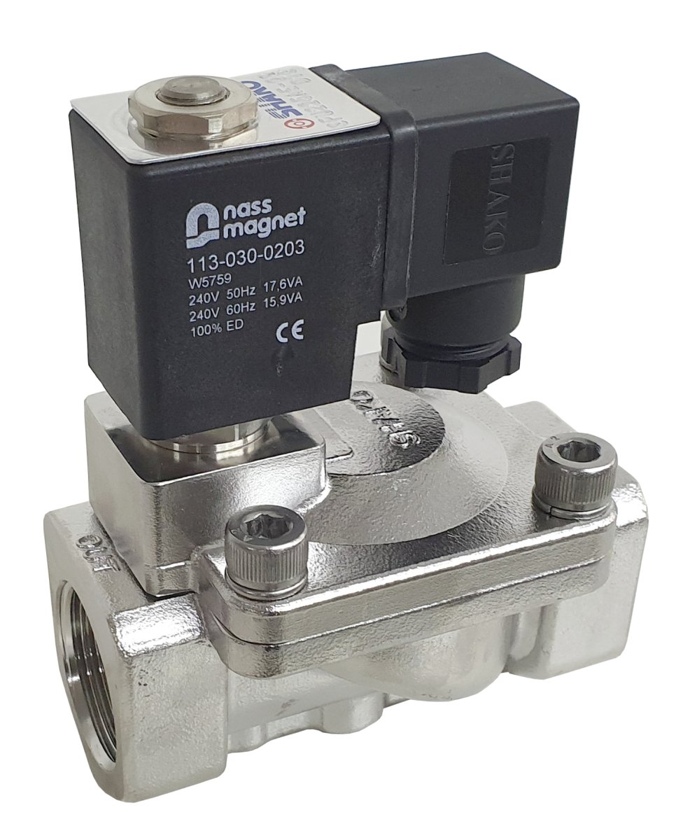 Stainless steel solenoid valve