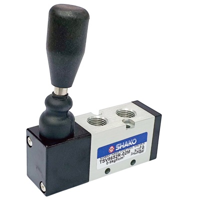 Pneumatic air control valves including solenoid operated valves and mechanical directional valves for compressed air automation systems.

The range includes 2/2, 3/2, 4/2, 5/2 and 5/3 way valves with push button, roller lever, rotary selector and foot pedal operation, plus pneumatic solenoid valves and accessories.