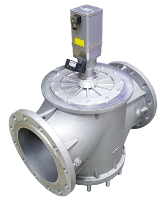 Elektrogas VMH electro hydraulic actuated Gas safety shut off valve; Certified EN161 and Class A for natural gas; Pressures 0 to 200 mBar, o to 500 mBar, 0 to 1300 mBar & 0 to 1600 mBar; Port PN16 flange sizes DN65 to DN300.