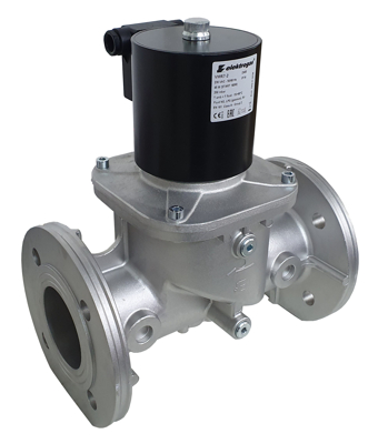 Industrial gas solenoid shut-off valves with flanged connections from DN65 to DN300. 

These EN161 certified gas safety valves are designed for large gas pipelines supplying burners, boilers, furnaces and industrial gas systems handling natural gas, LPG, biogas and coke oven gas.

Select the required flange size to view suitable gas solenoid valves for your installation.